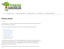 Tablet Screenshot of fitnessgremlin.com